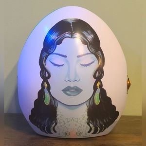 🏷3/$15🏷Drunk Elephant Sephora Saving Face Egg Shaped Makeup Container TIN ONLY